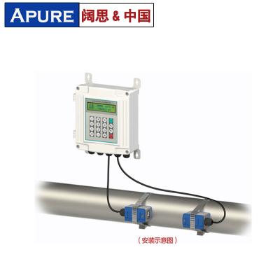 [APURE]固定式超聲波流量計 廣泛應用于各種液體長期在線測量的流量計，可選傳感器外夾式、插入式、管段式